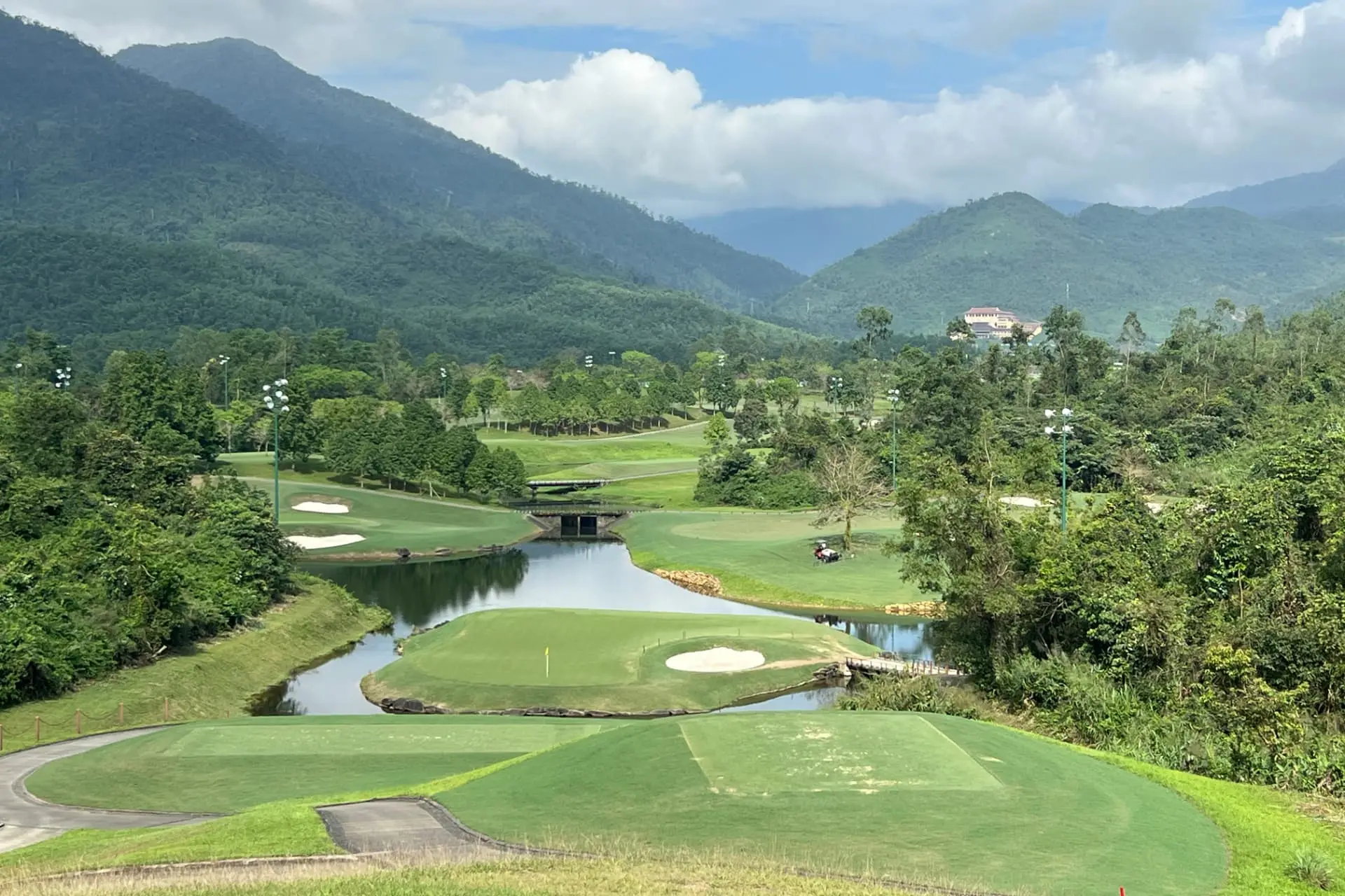 A fairway and surrounding setting at Ba Na Hills Golf Club near Da Nang