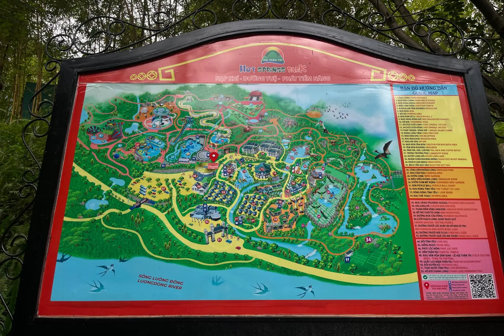 Nui Than Tai Hot Springs Park mini map